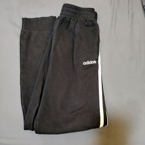 Adidas Youth 3 stripe pants Size large black